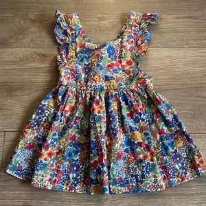 Jacadi girls liberty fabric dress 12m